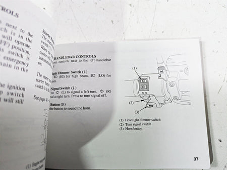 1998 Honda GL1500 Valkyrie Tour Owners Manual 00X31-MZ0-6200 {{ shop.shopifyCountryName }} - Mototech271