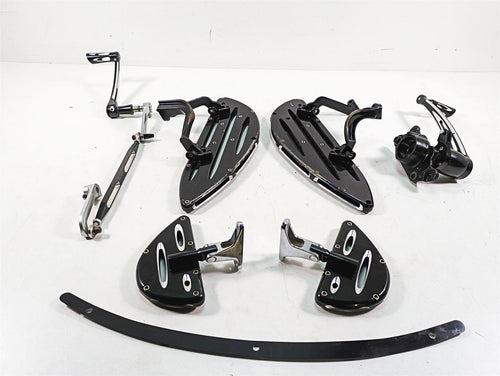 2019 Harley Touring FLHX Street Glide CNC Cut Front Rear Floor Board Pedal Set | Mototech271