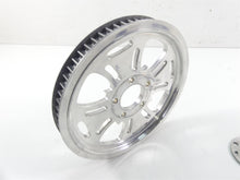 Load image into Gallery viewer, 1999 Harley FXSTS Softail Springer Rear Chrome Cross Drive Pulley 65T 1 1/8&quot;
