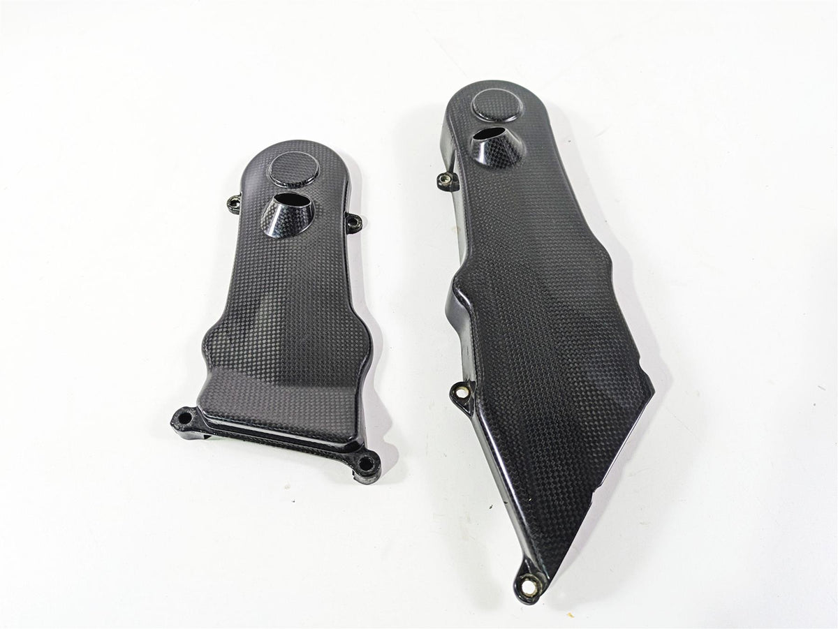 2009 Ducati Multistrada 1100 S Carbon Timing Cover Fairing Set 24510861 24510851 {{ shop.shopifyCountryName }} - Mototech271