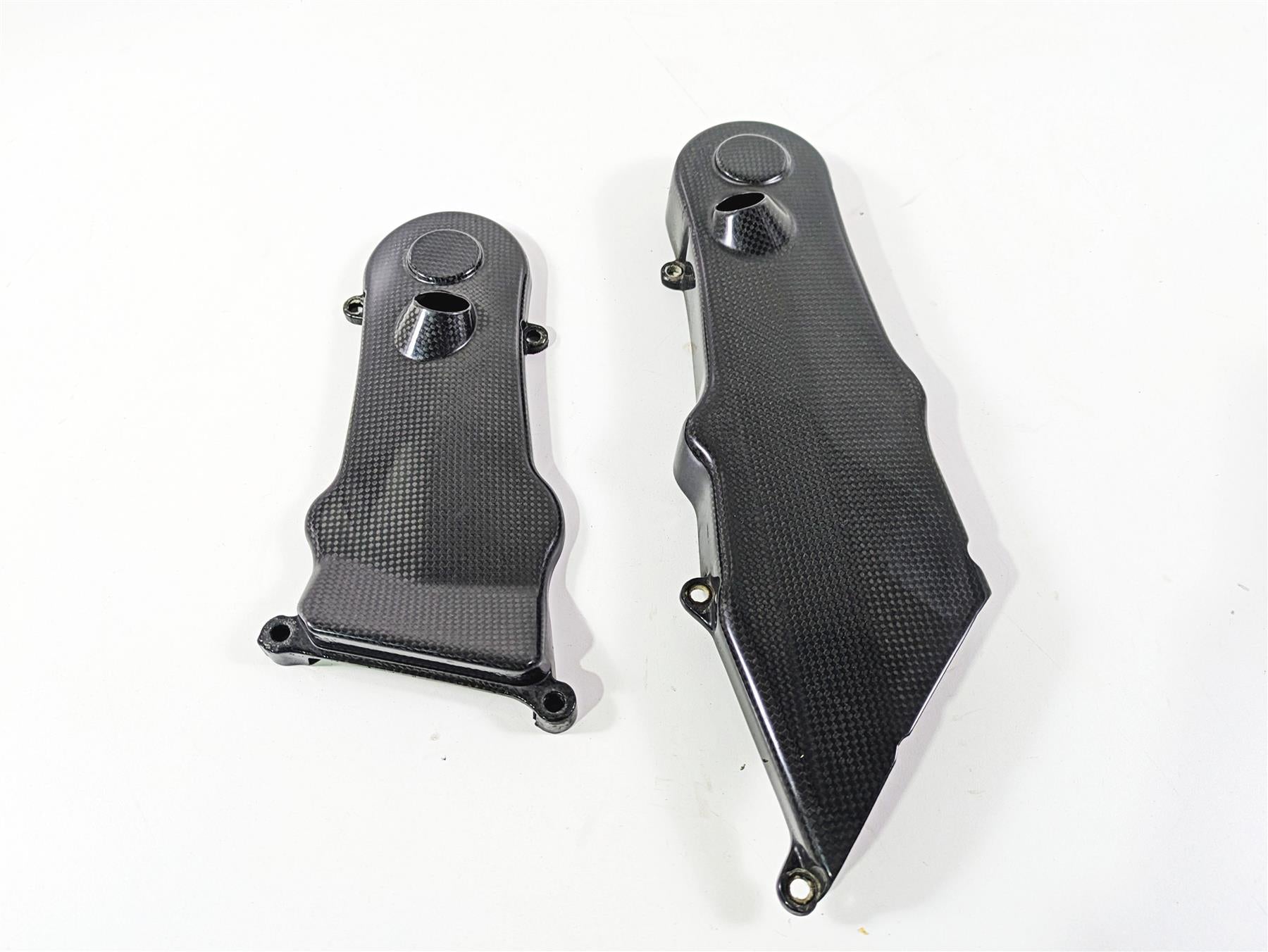 2009 Ducati Multistrada 1100 S Carbon Timing Cover Fairing Set 24510861 24510851 {{ shop.shopifyCountryName }} - Mototech271