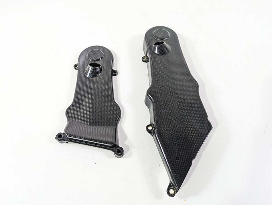 2009 Ducati Multistrada 1100 S Carbon Timing Cover Fairing Set 24510861 24510851 {{ shop.shopifyCountryName }} - Mototech271