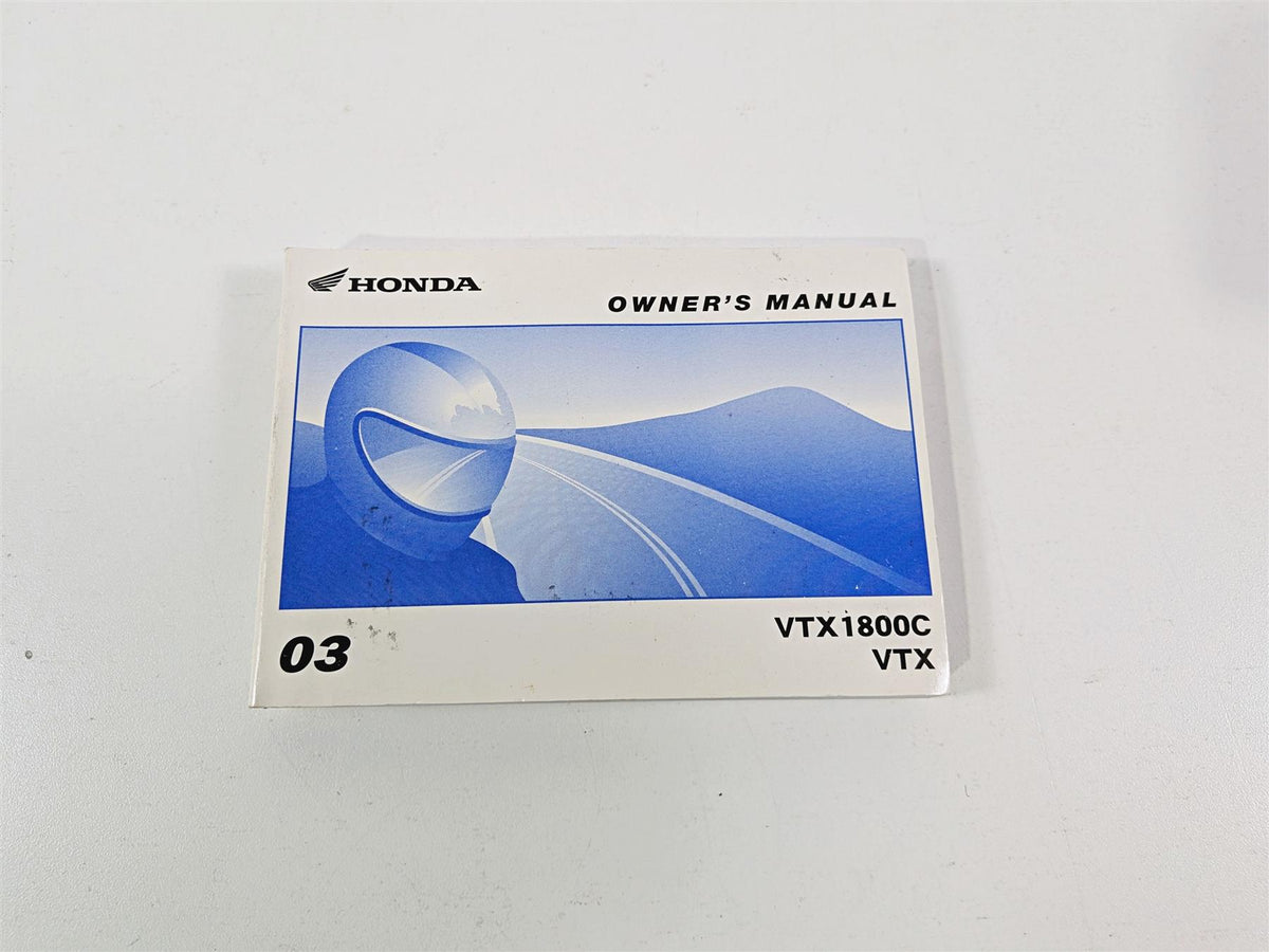 2003 Honda V-Twin VTX1800 C Owners Manual Booklet 00X31-MCH-6100 {{ shop.shopifyCountryName }} - Mototech271