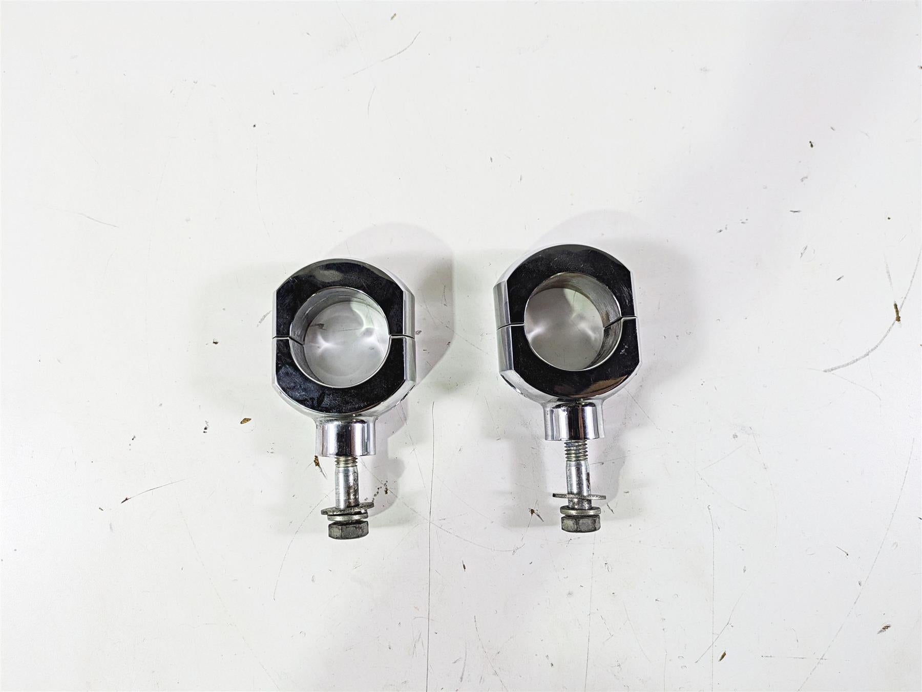 2003 Harley Softail FXSTDI Deuce 100th Aftermarket 2" Handlebar Riser Set {{ shop.shopifyCountryName }} - Mototech271