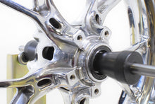 Load image into Gallery viewer, 2008 Ducati 848 Straight Chrome Wheel Rim Set 17x3.5 17x5.5 50121161AB 50221341A
