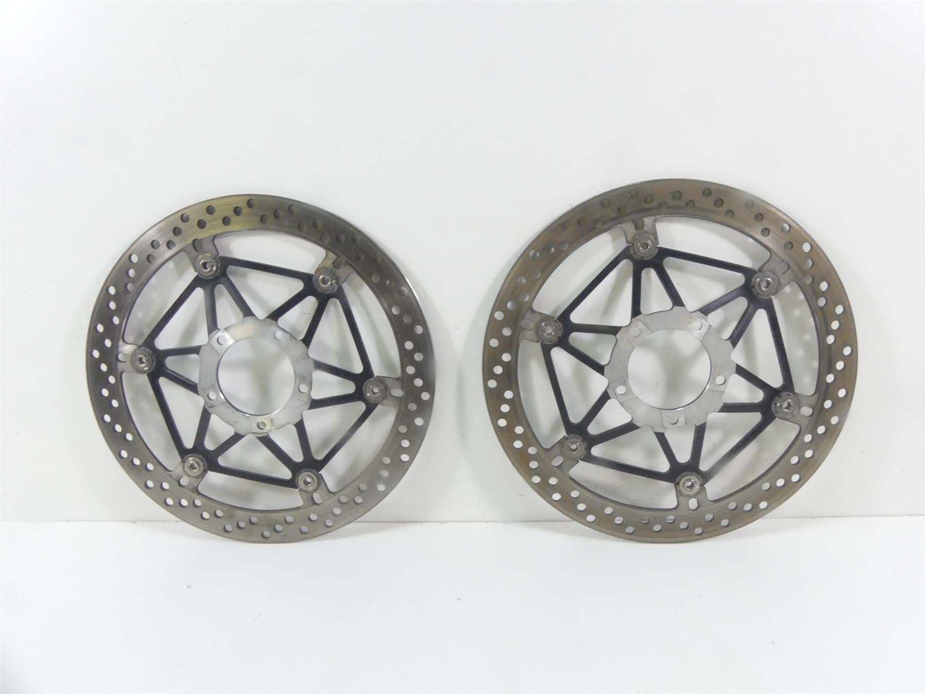 2008 Ducati 1098 S Front Straight Brake Rotor Disc Set 49240901A 49240891A {{ shop.shopifyCountryName }} - Mototech271