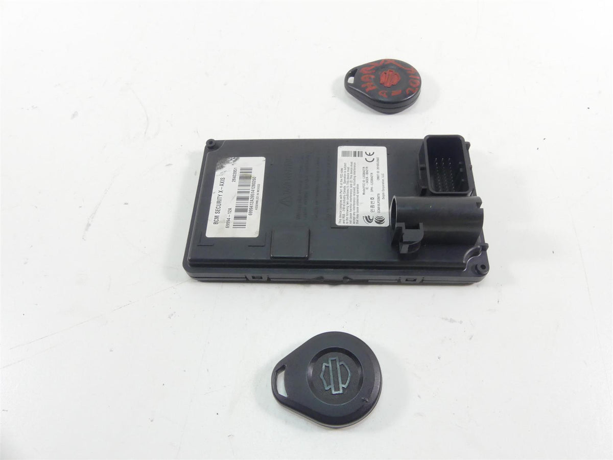 2014 Harley FXDF Dyna Fat Bob Bcm Security X-Axis & Fob Key Set 69994-12A {{ shop.shopifyCountryName }} - Mototech271