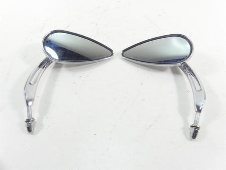 2012 Harley Touring FLHTK Electra Glide Willie G Skull Teardrop Mirrors 91315-04 {{ shop.shopifyCountryName }} - Mototech271