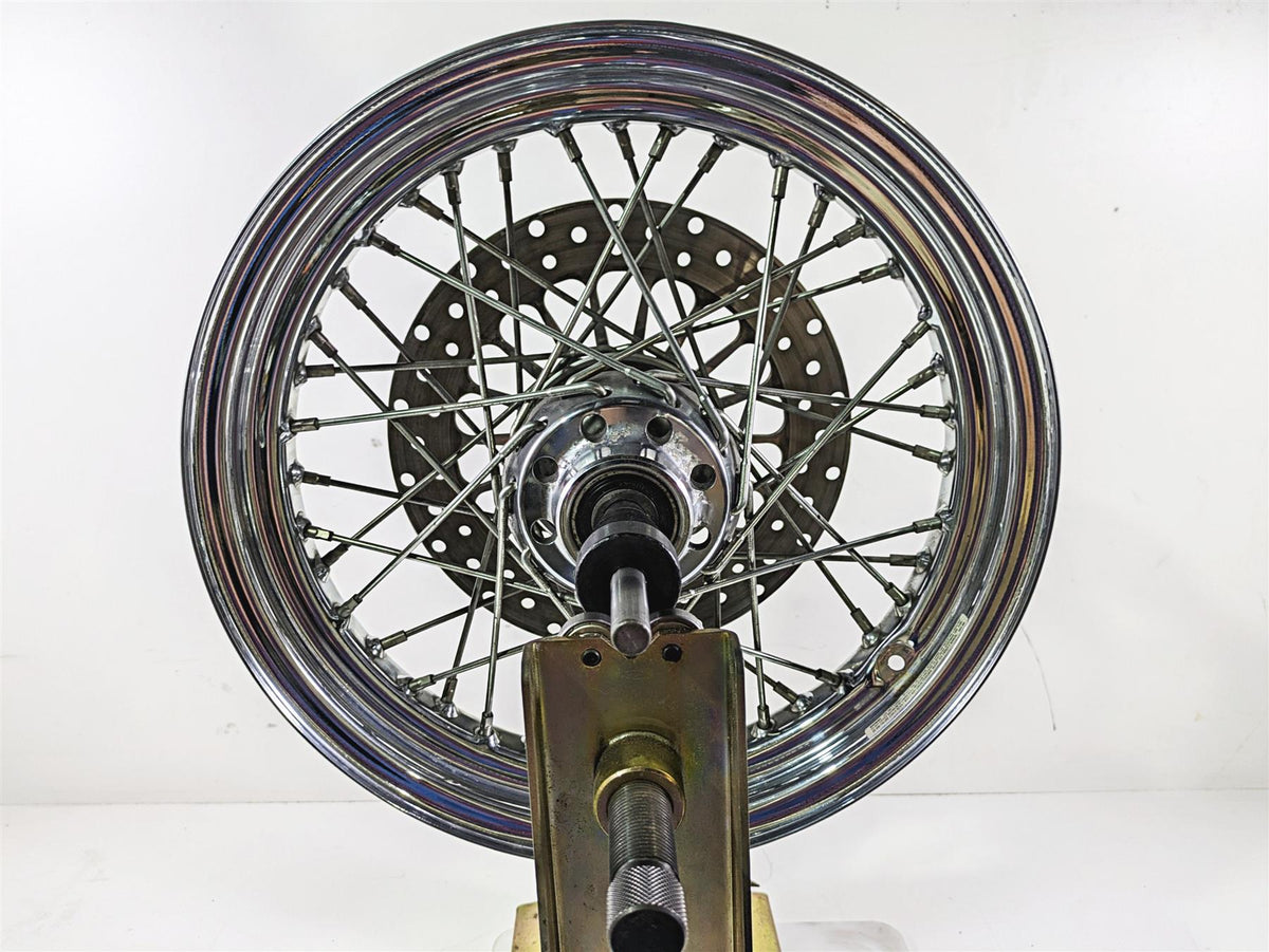 2004 Harley FLSTCI Softail Heritage Front Wheel Rim Rotor 16x3 READ 43005-05A {{ shop.shopifyCountryName }} - Mototech271
