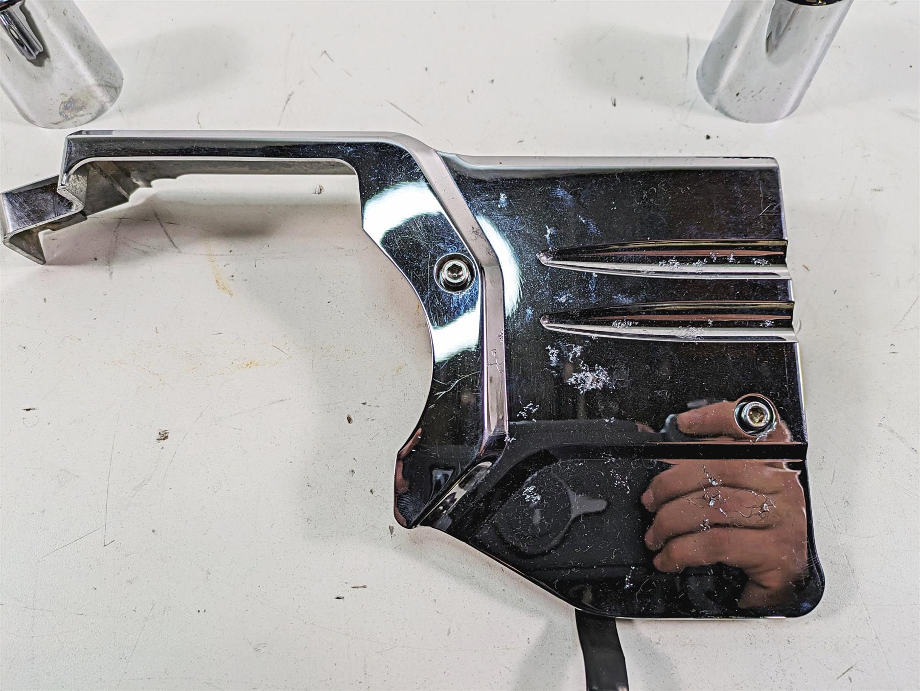 1999 Harley Dyna FXDL Low Rider Kuryakyn Transmission Spark Plug Chrome Covers {{ shop.shopifyCountryName }} - Mototech271