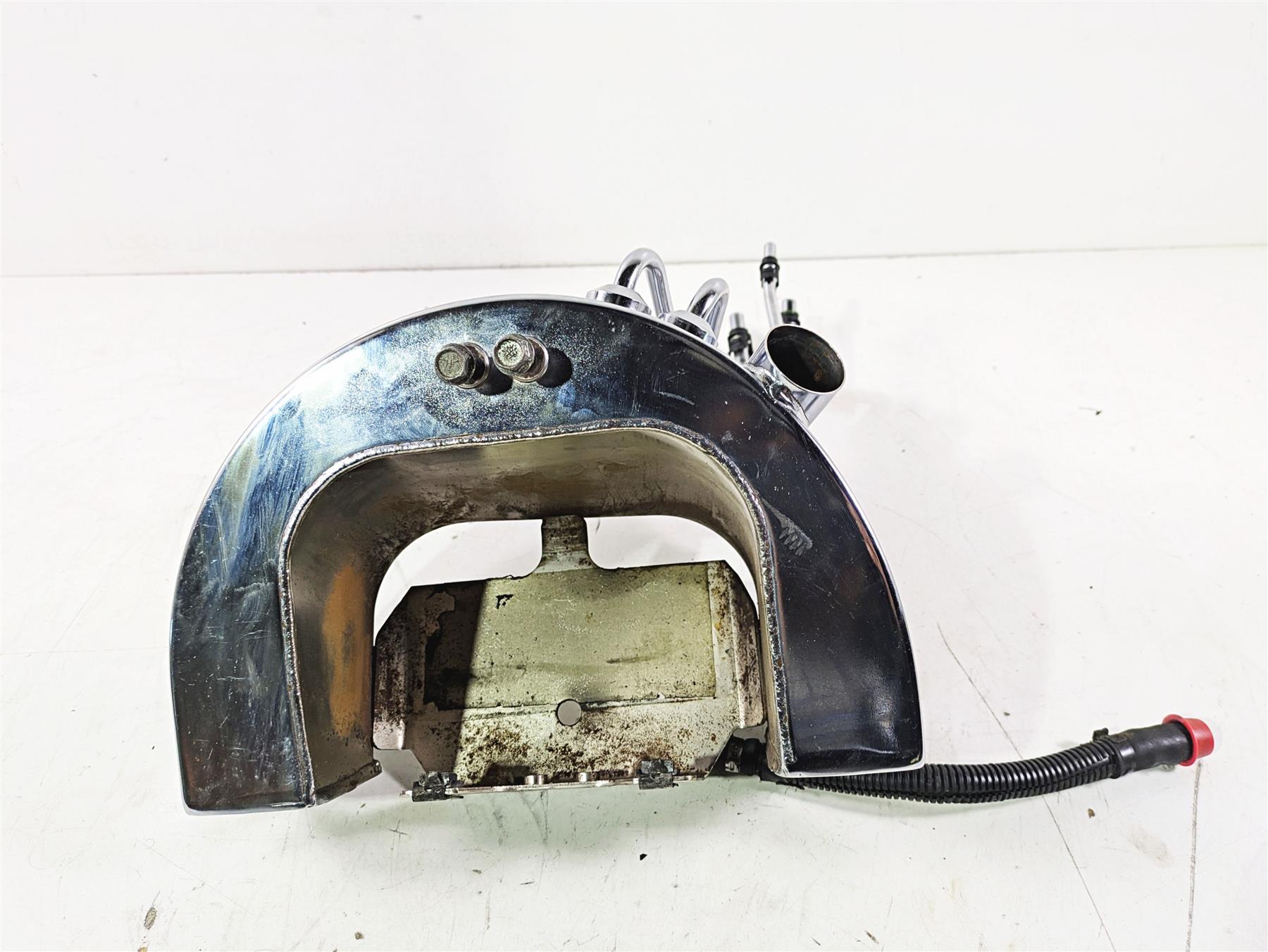 2004 Harley Softail FLSTF Fat Boy Oil Tank Reservoir & Hoses 62498-00A {{ shop.shopifyCountryName }} - Mototech271
