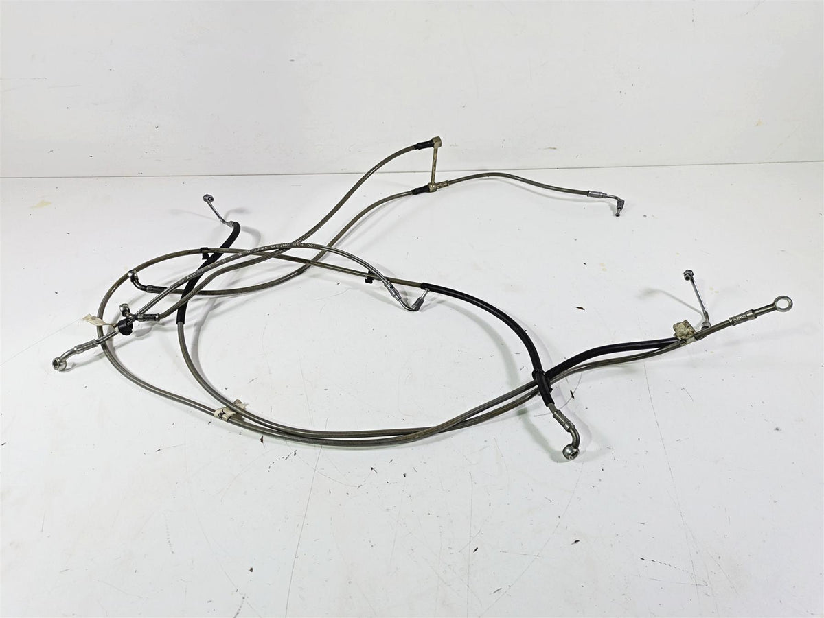 2016 Moto Guzzi Stelvio 1200 8V NTX Abs Brake Line Hose Set 886163 886164 {{ shop.shopifyCountryName }} - Mototech271