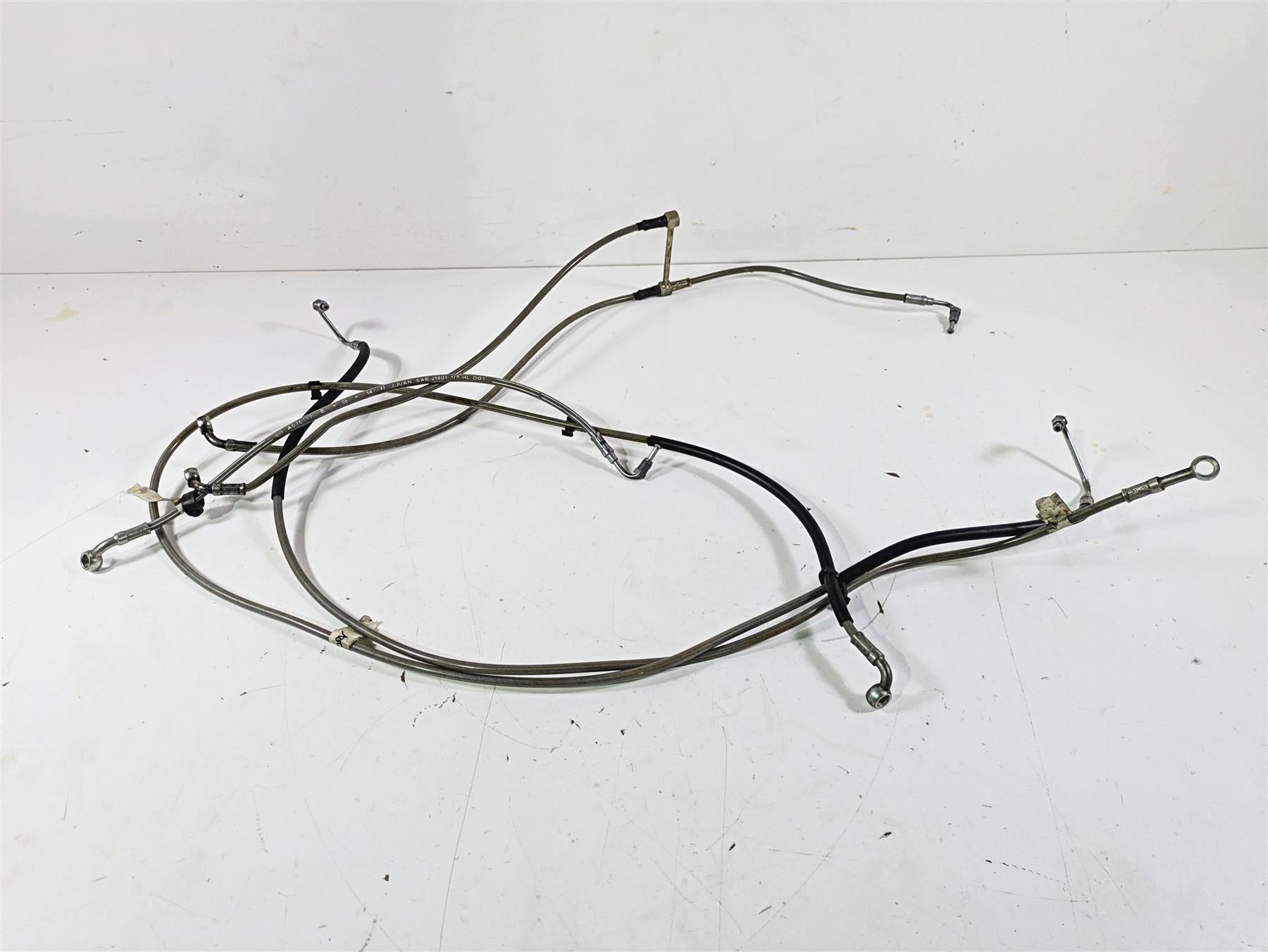 2016 Moto Guzzi Stelvio 1200 8V NTX Abs Brake Line Hose Set 886163 886164 {{ shop.shopifyCountryName }} - Mototech271