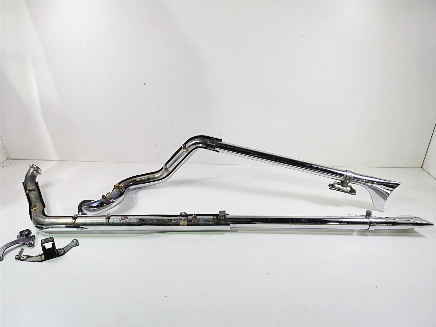 1998 Harley Touring FLHRCI Road King True Dual Fishtail Header Exhaust Set {{ shop.shopifyCountryName }} - Mototech271