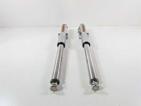 2005 Harley Softail FLSTFSE CVO Fat Boy Chrome Front Fork Leg Set 46310-05 46312-05-Mototech271