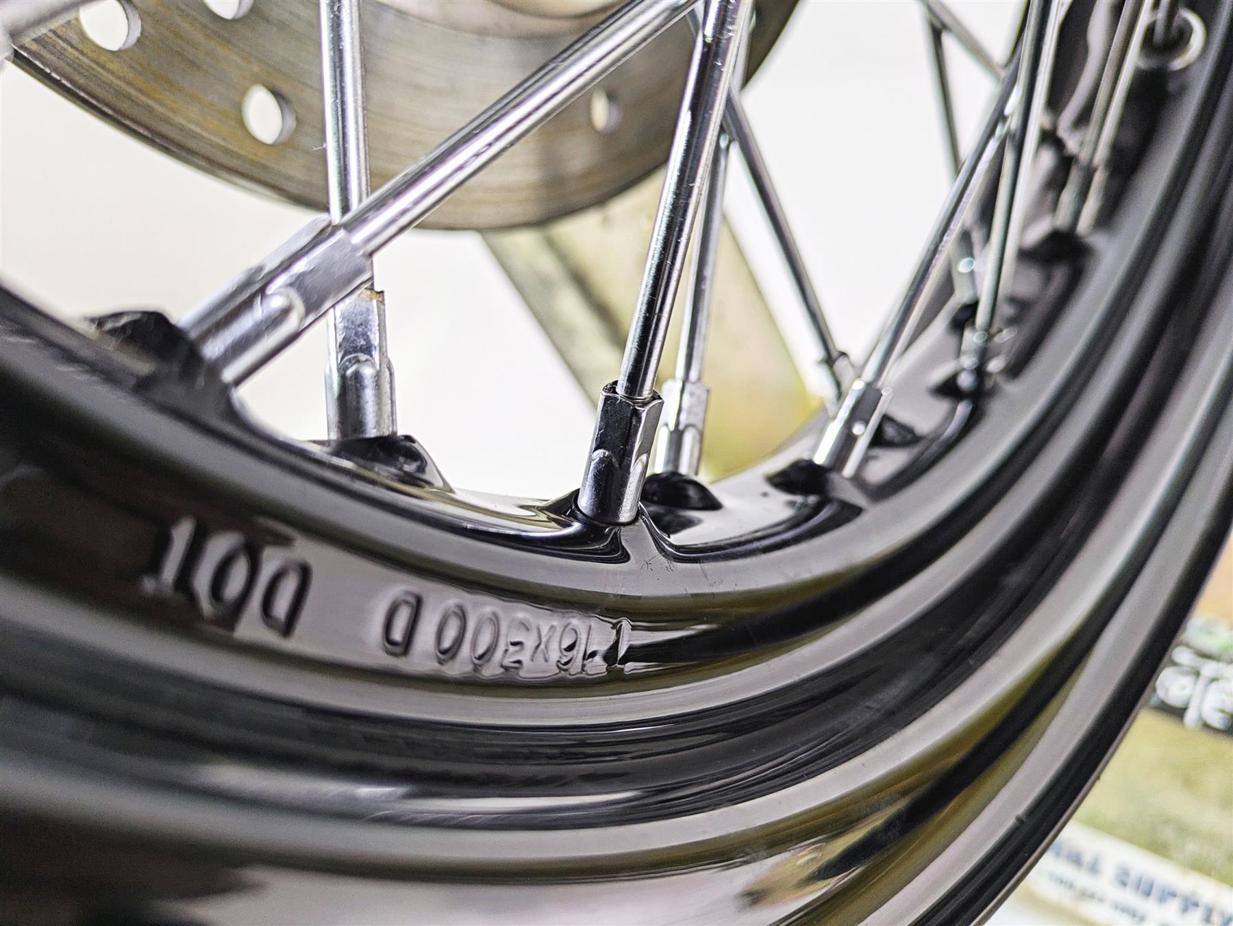 2014 Harley FLS Softail Slim Straight 16x5 Rear Wheel Rim - Runout 55109-12 {{ shop.shopifyCountryName }} - Mototech271