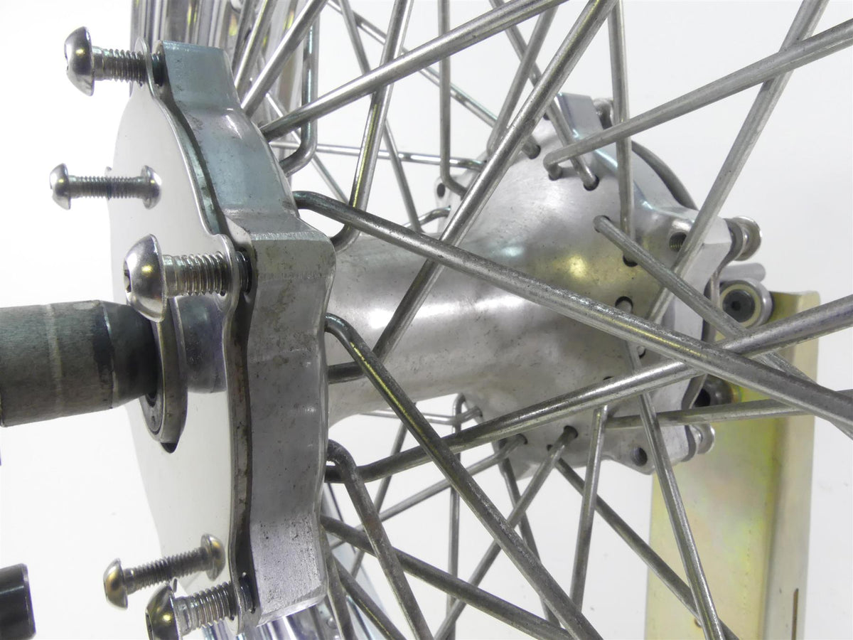 2002 Yamaha XVS1100 V-Star Nice Chrome Spoke Front Wheel Rim 16x3 5EL-25111-00 {{ shop.shopifyCountryName }} - Mototech271