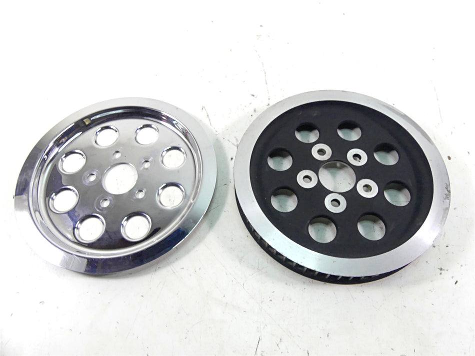 1997 Harley Sportster XL1200 C Rear Belt Pulley 61T + Chrome Cover 40246-91 {{ shop.shopifyCountryName }} - Mototech271