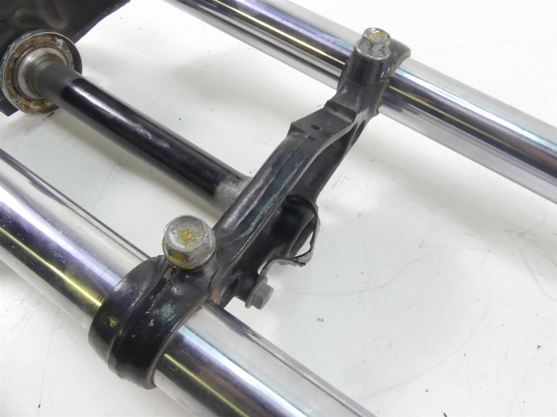 1977 Honda CB750 A Four Hondamatic Front Fork Leg Triple Tree Set 51500-393-003 {{ shop.shopifyCountryName }} - Mototech271
