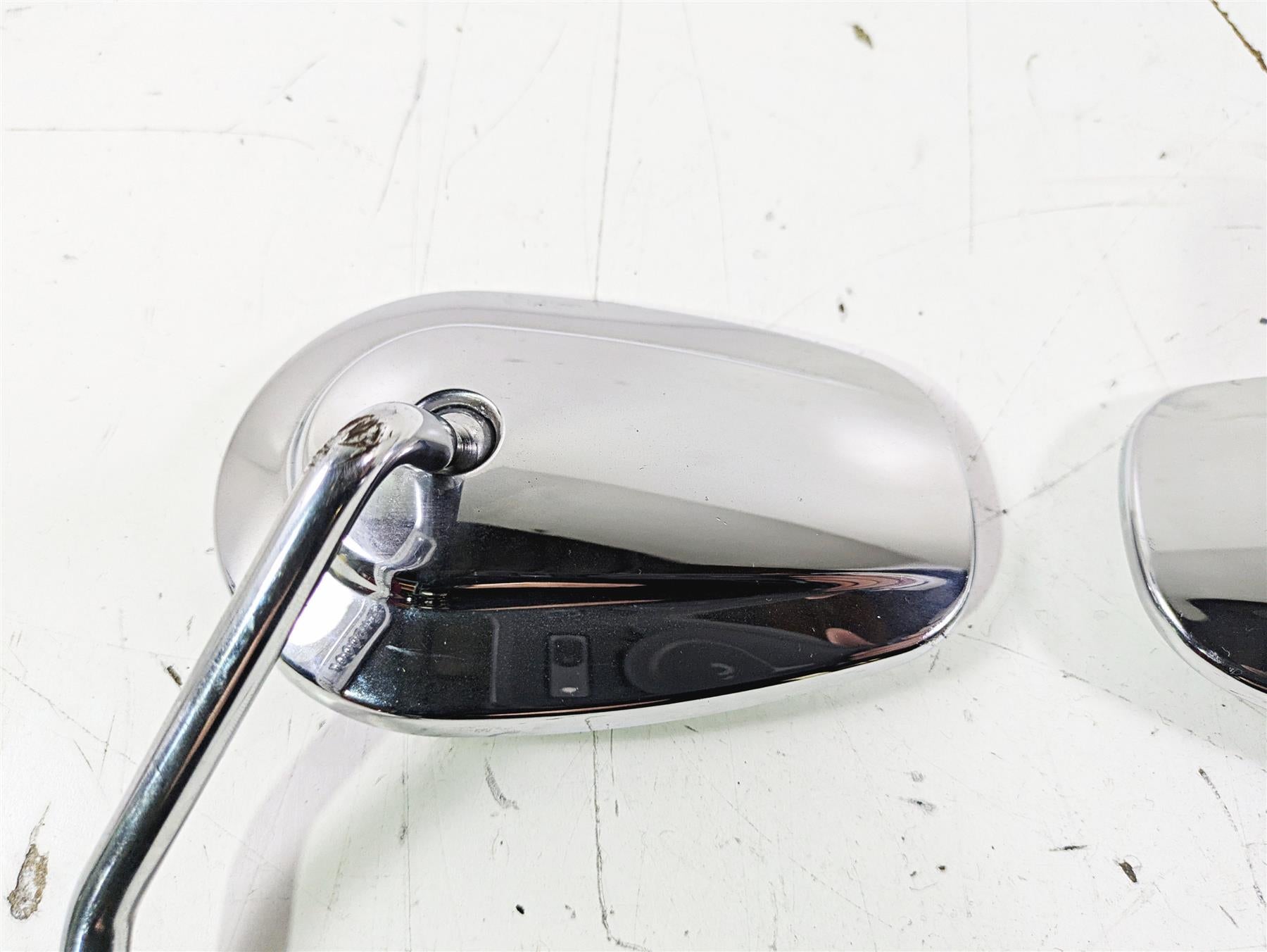 2016 Harley FLSTC Softail Heritage Chrome Rear View Mirror Set 91840-03 91845-03 {{ shop.shopifyCountryName }} - Mototech271