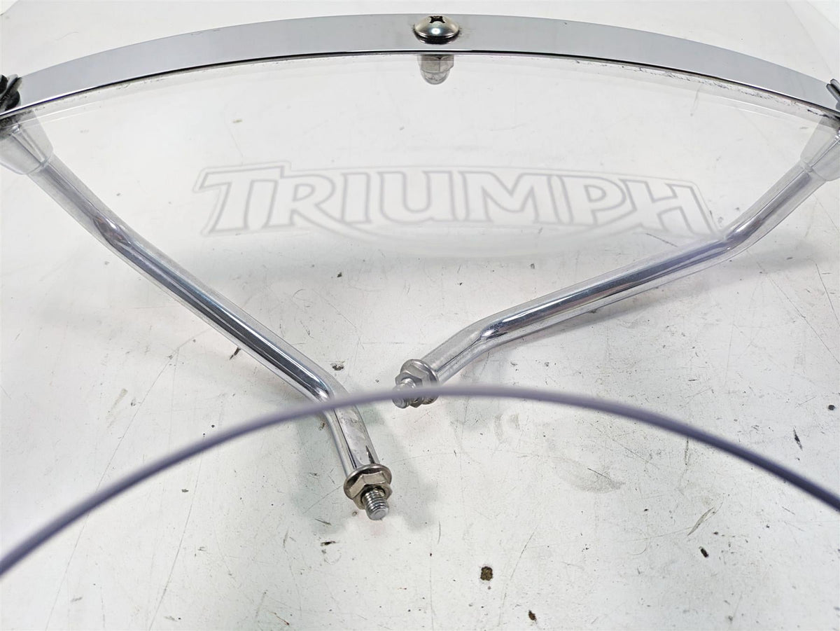 2011 Triumph America Roadster Screen Wind Shield Windshield + Mounts A9748030 {{ shop.shopifyCountryName }} - Mototech271