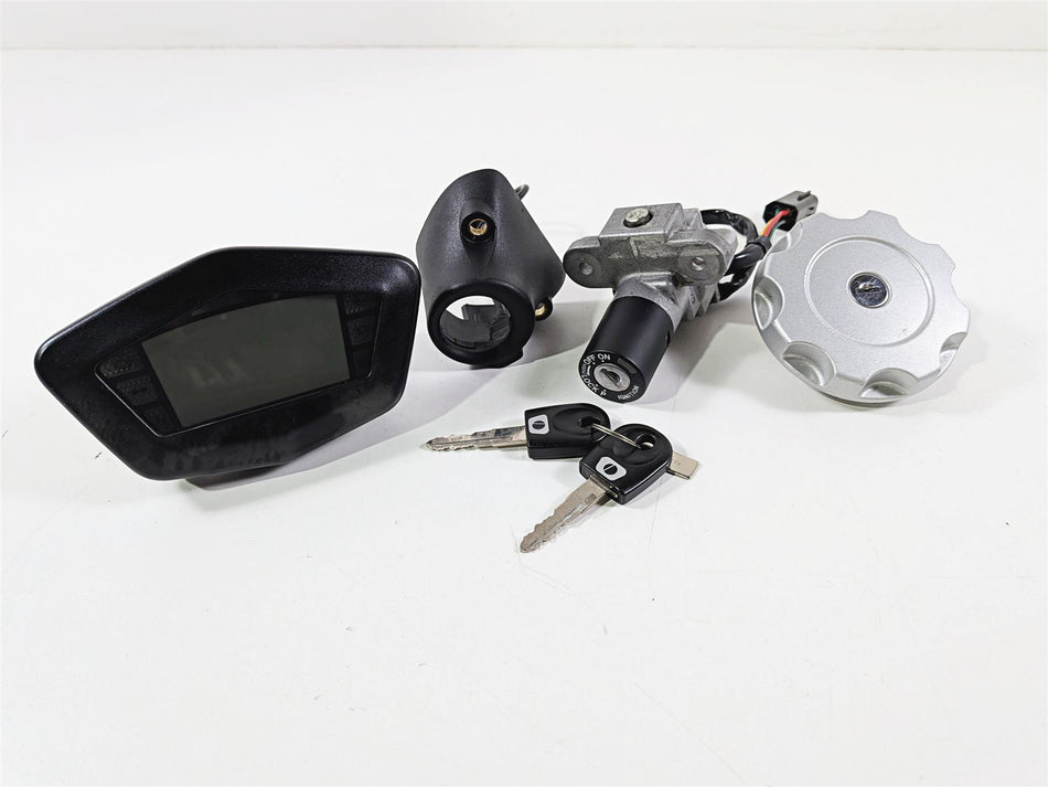 2008 Ducati Hypermotard 1100 S Speedo Ignition Switch Key Lock Set 7K 40610584A-Mototech271