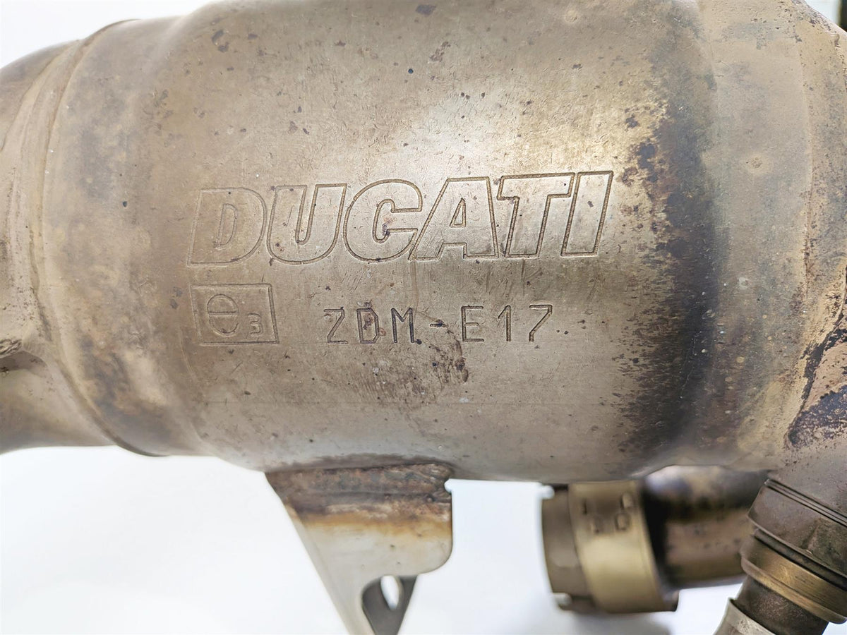 2009 Ducati Hypermotard 1100 S Oem Stock Header, Mid Pipe & Servo 57221451A-Mototech271