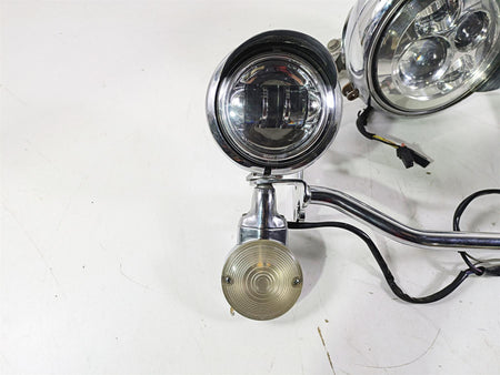 2008 Harley FLSTC 105TH Softail Heritage Led Headlight Spot Light Set 69748-05B {{ shop.shopifyCountryName }} - Mototech271