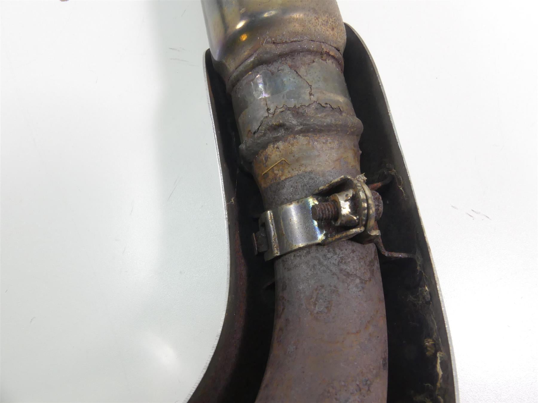 1998 Honda Shadow VT1100T Oem Exhaust Header Pipe Manifold 18150-MBC-003 {{ shop.shopifyCountryName }} - Mototech271