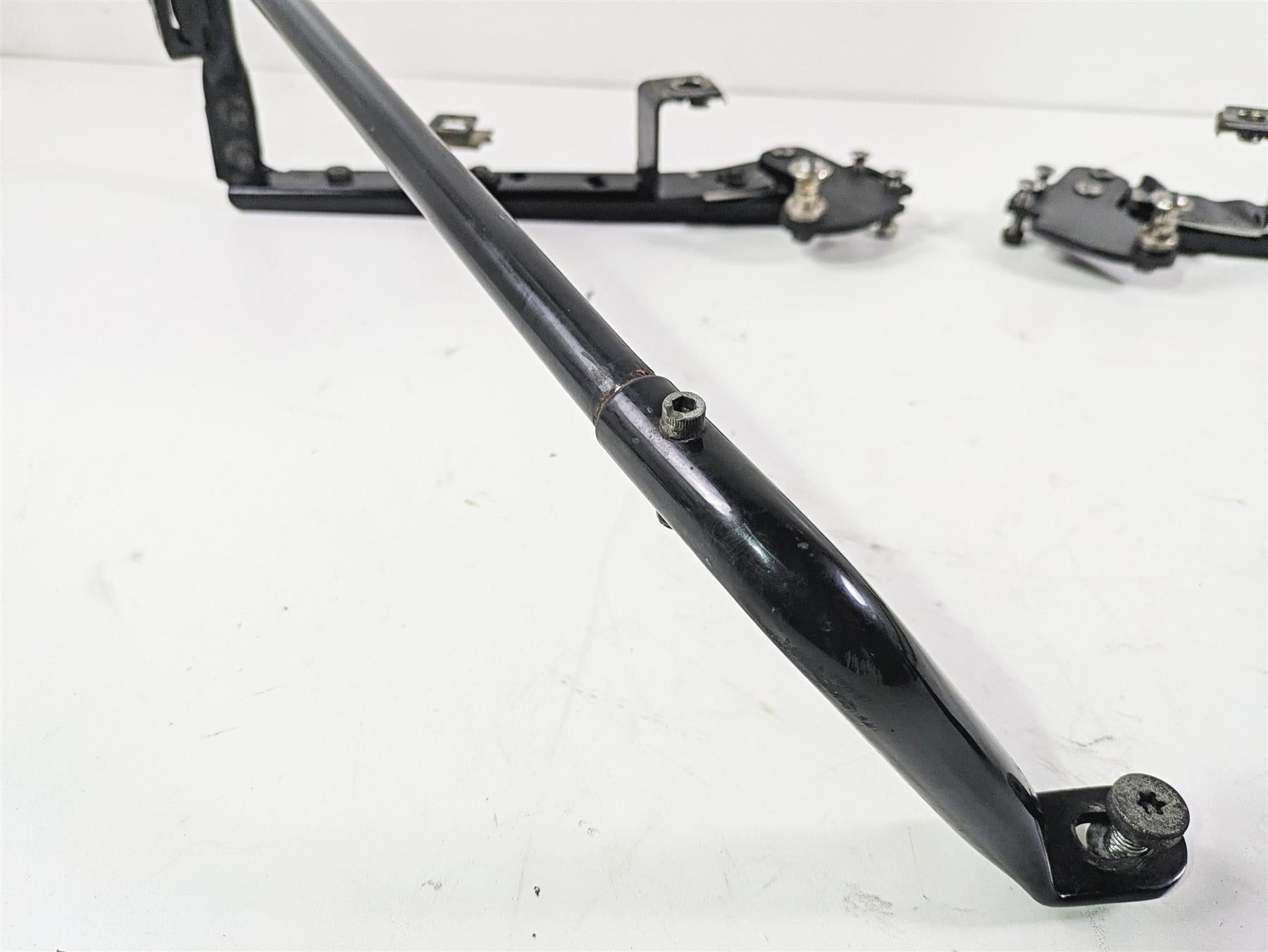 2001 Harley Touring FLHX Street Glide Rear Black Saddle Bag Rack Support Set {{ shop.shopifyCountryName }} - Mototech271