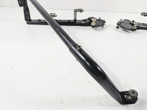 2001 Harley Touring FLHX Street Glide Rear Black Saddle Bag Rack Support Set