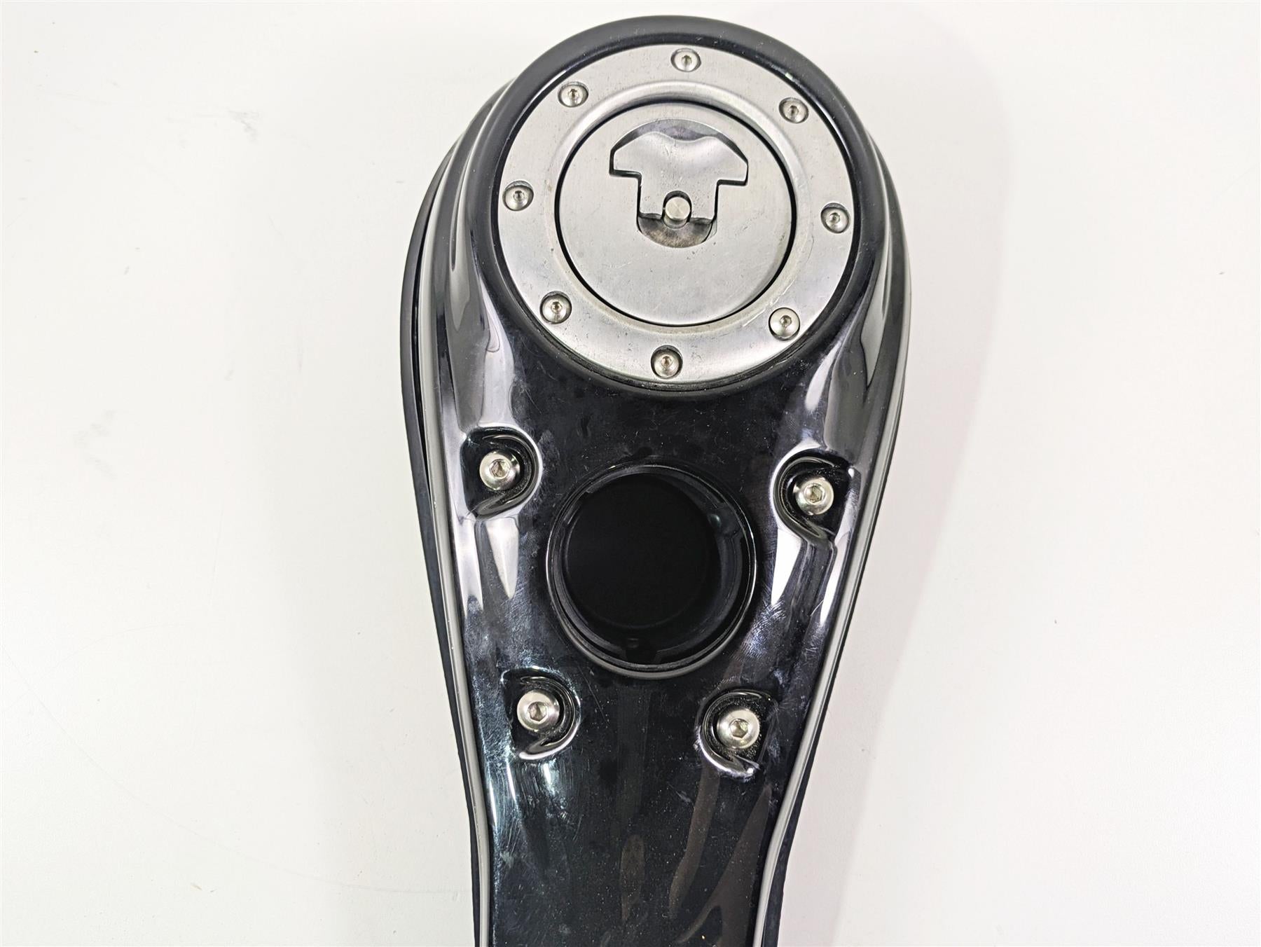 2009 Harley FXDC Dyna Super Glide Tank Dash Console Cover + Top Plate 61693-05DH {{ shop.shopifyCountryName }} - Mototech271