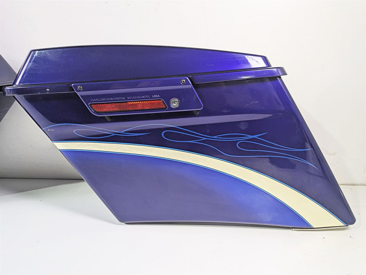 2010 Harley Touring FLHXSE CVO Street Glide Saddlebag Set Candy Condor 92464-10 {{ shop.shopifyCountryName }} - Mototech271