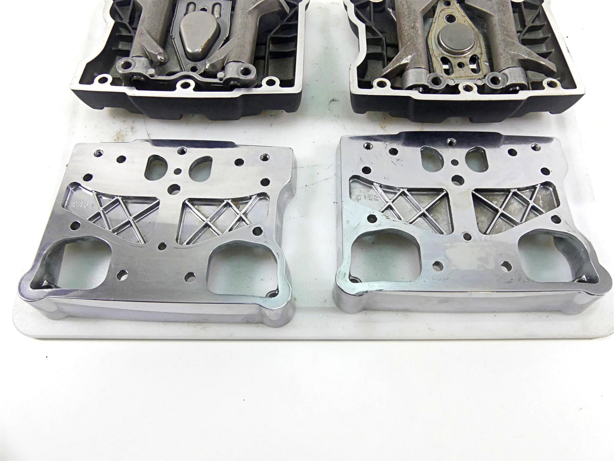 2017 Harley Dyna FXDB Street Bob Black Rocker Box Valve Cover Set 17571-99 {{ shop.shopifyCountryName }} - Mototech271