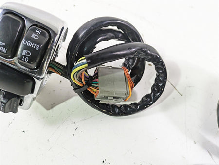 2003 Harley Touring FLHTCUI E-Glide 100th Chrome Control Switch Set 71597-96 {{ shop.shopifyCountryName }} - Mototech271