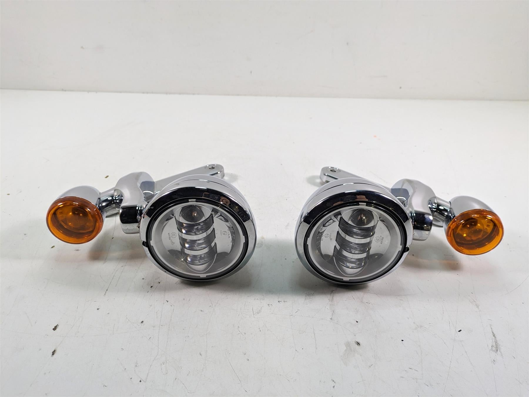 2014 Harley Touring FLHTK Electra Glide Front Spot Light Blinker Set 68000021