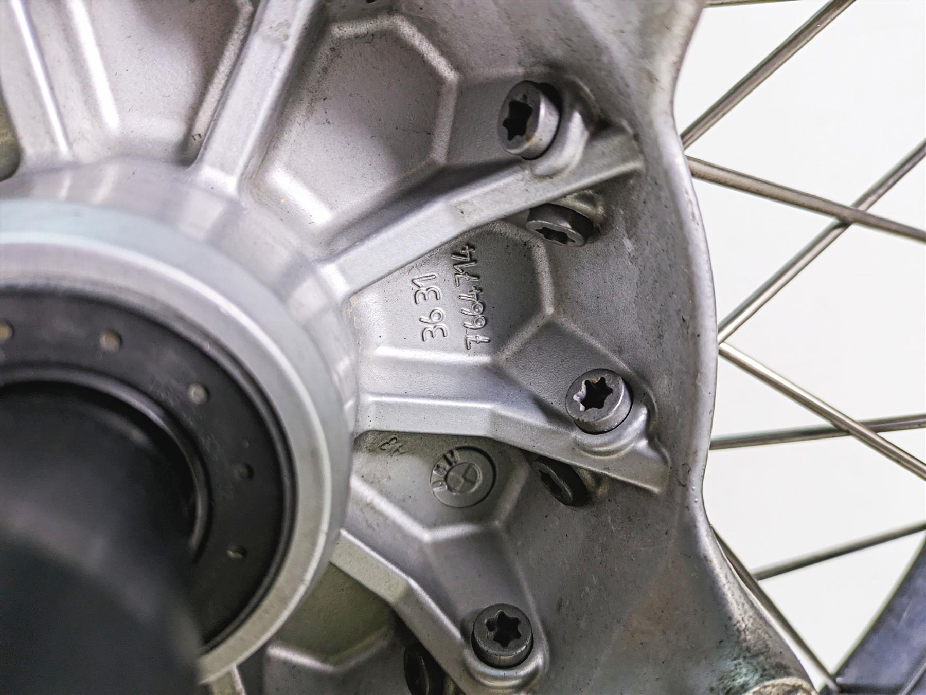 2007 BMW R1200GS K255 Adv 19x2.5 Front Wheel Spoke Rim 36317710866 36317696218 {{ shop.shopifyCountryName }} - Mototech271