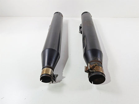 2018 Harley Touring FLHTCU Electra Glide Sharkroad Black 4" Slip On Muffler Pipes-Mototech271
