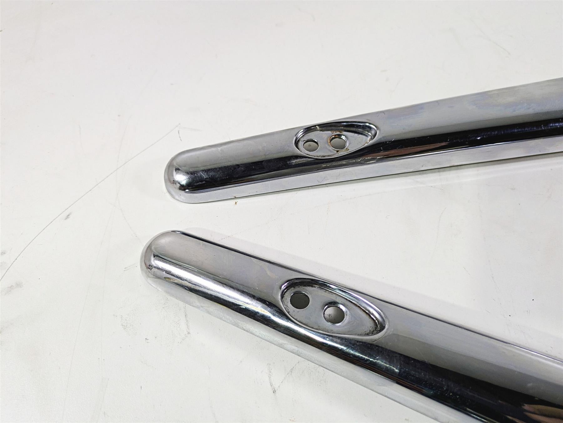 2003 Harley Softail FXSTDI Deuce 100th Rear Chrome Braces Struts Covers 60028-00 {{ shop.shopifyCountryName }} - Mototech271