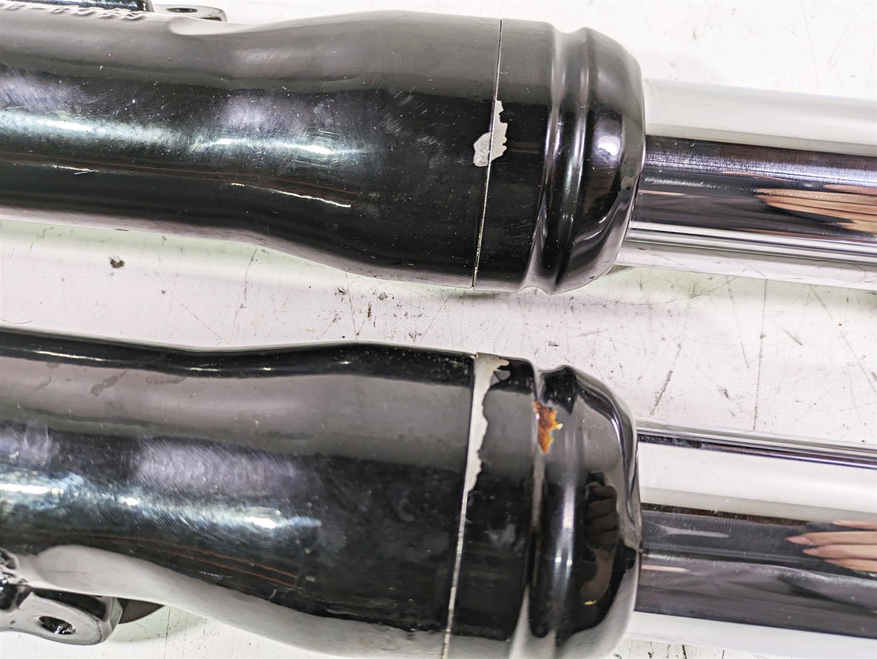 2013 Harley FXDWG Dyna Wide Glide Straight Front Fork Leg Set 48802-10A 48803-10 {{ shop.shopifyCountryName }} - Mototech271