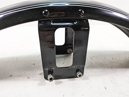 2007 Harley Sportster XL1200 C Front Fender Vivid Black Silver Stripe 58998-83 {{ shop.shopifyCountryName }} - Mototech271