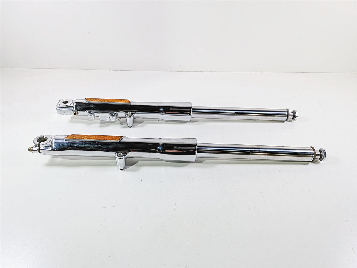 2005 Harley Softail FLSTFSE CVO Fat Boy Chrome Front Fork Leg Set 46310-05 46312-05-Mototech271