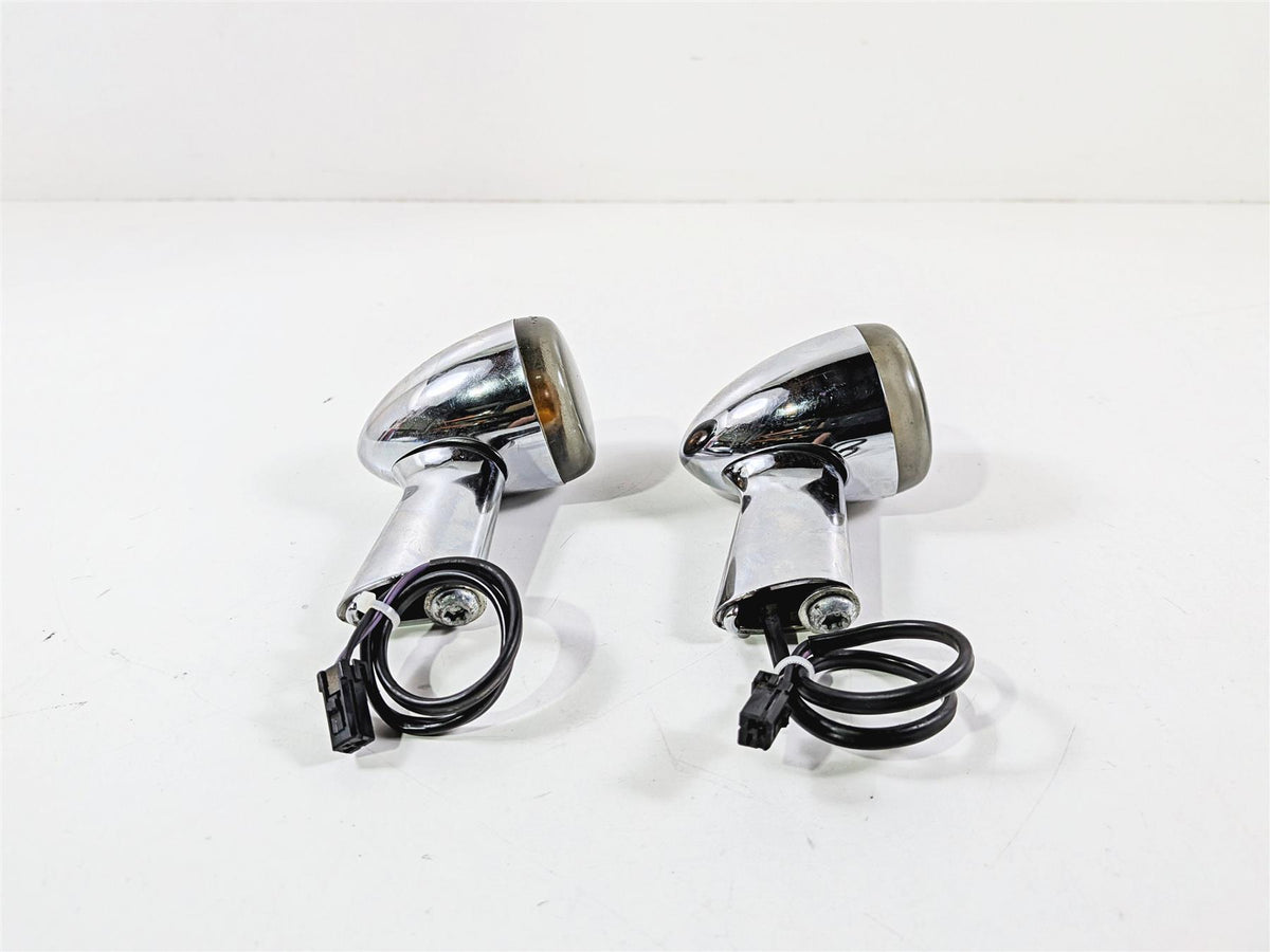2005 Harley Softail FLSTFSE CVO Fat Boy Rear Blinker Turn Signal Set 69196-03-Mototech271