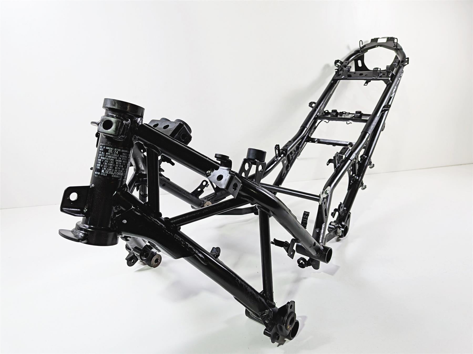2024 Kawasaki EX500 Ninja 40th An. Straight Black Frame Chassis Clean Florida Title 32160-2010-18R {{ shop.shopifyCountryName }} - Mototech271