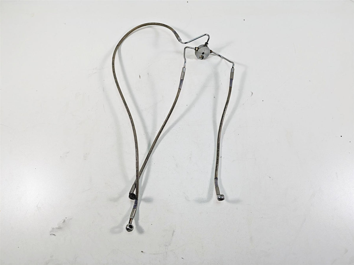 2006 Harley Touring FLHXI Street Glide 16 1/2" Ape Hanger Front Brake Line Set {{ shop.shopifyCountryName }} - Mototech271