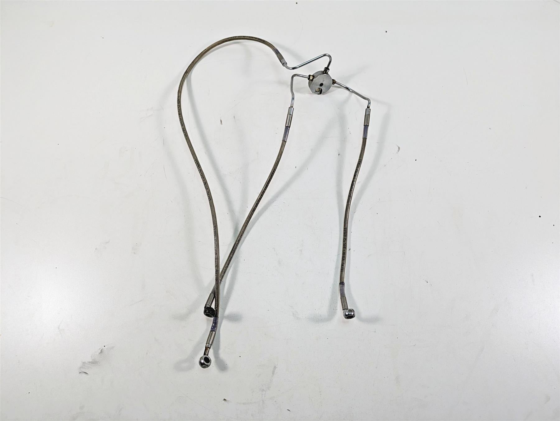 2006 Harley Touring FLHXI Street Glide 16 1/2" Ape Hanger Front Brake Line Set {{ shop.shopifyCountryName }} - Mototech271