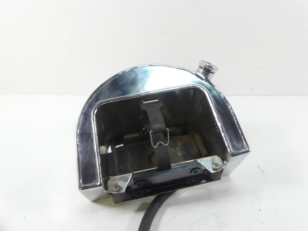 1993 Harley FXSTS Softail Springer Chrome Oil Tank Reservoir + Lines 62498-91 {{ shop.shopifyCountryName }} - Mototech271