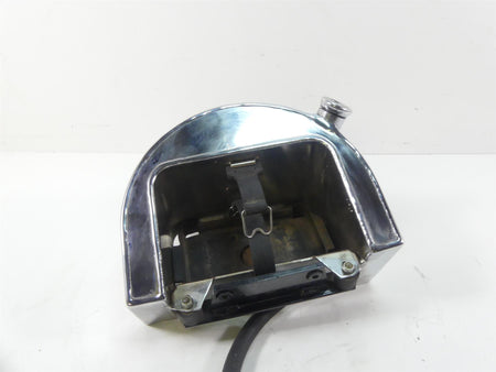 1993 Harley FXSTS Softail Springer Chrome Oil Tank Reservoir + Lines 62498-91 {{ shop.shopifyCountryName }} - Mototech271