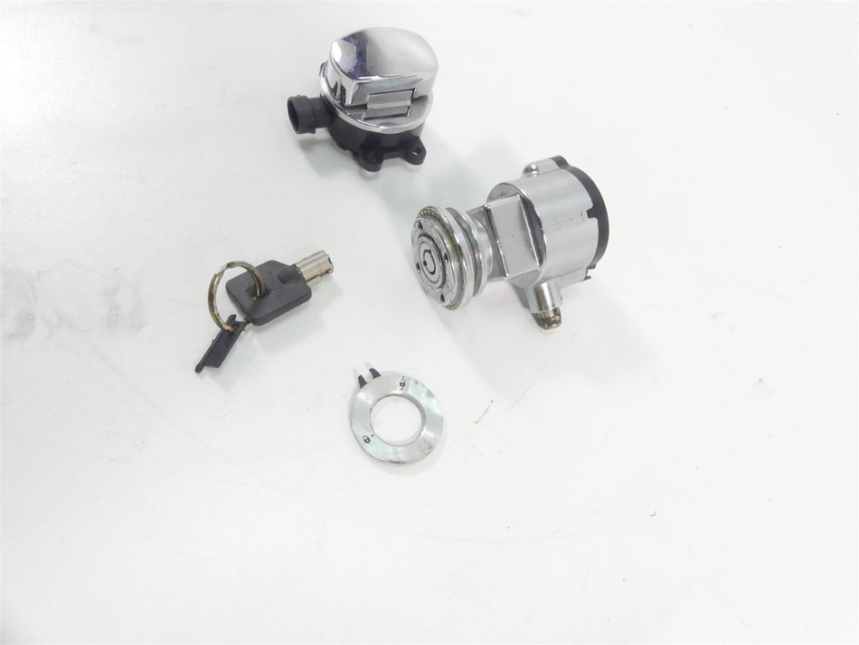 2013 Harley FXDWG Dyna Wide Glide Ignition Switch Steering Lock Set 71430-12 {{ shop.shopifyCountryName }} - Mototech271