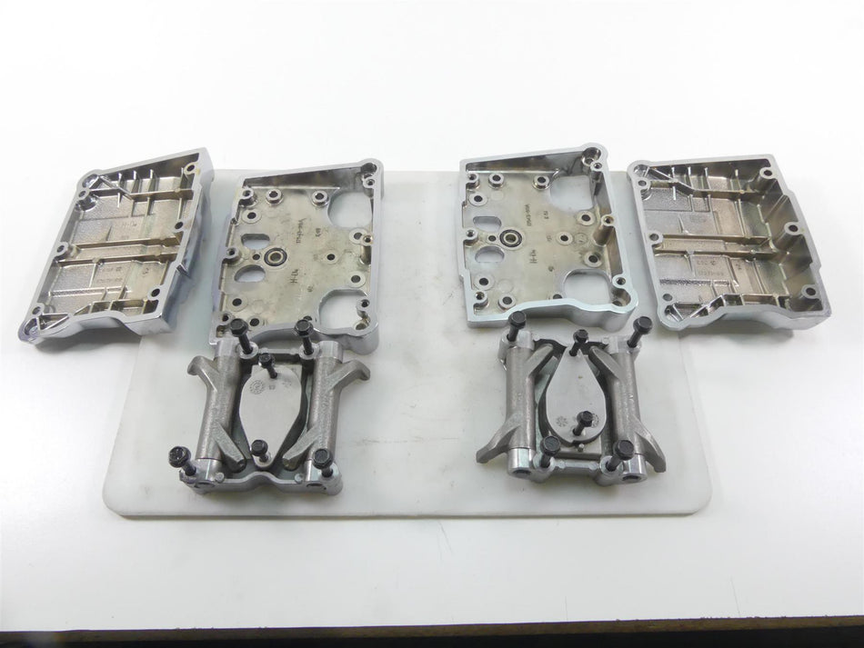 2009 Harley Dyna FXDF SE CVO Fat Bob Chrome Valve Cover Rocker Box Set 17571-99 {{ shop.shopifyCountryName }} - Mototech271